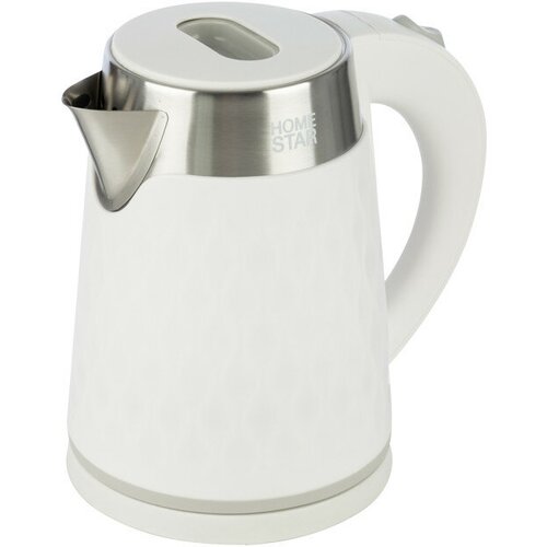 Чайник HOMESTAR HS-1021 1500Вт 1,7л металл/пластик белый чайник homestar hs 1021 1500вт 1 7л металл пластик белый
