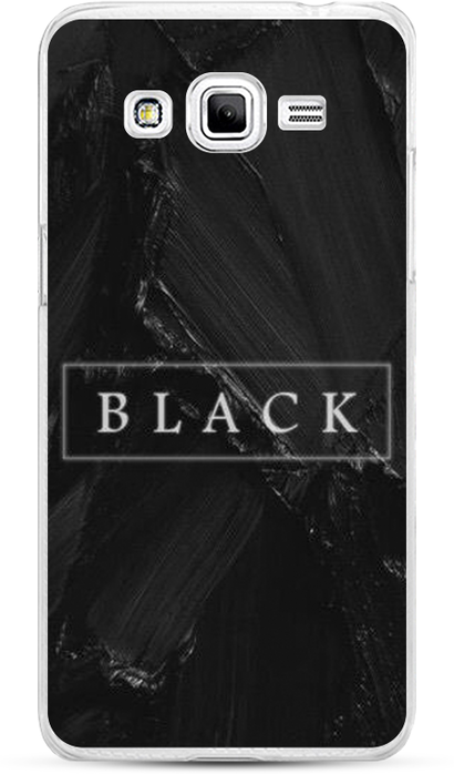 Силиконовый чехол на Samsung Galaxy J2 Prime 2016 / Самсунг Галакси Джей 2 Прайм 2016 Black цвет