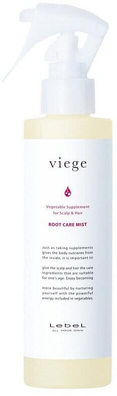 Lebel Cosmetics Viege Root Care Mist - Лебел Виеж Рут Кэр Мист Спрей для укрепления корней волос, 180 мл -