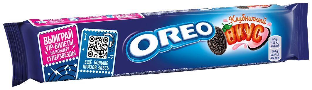 Печенье Oreo Клубника (набор 28 шт по 95г) - фотография № 5