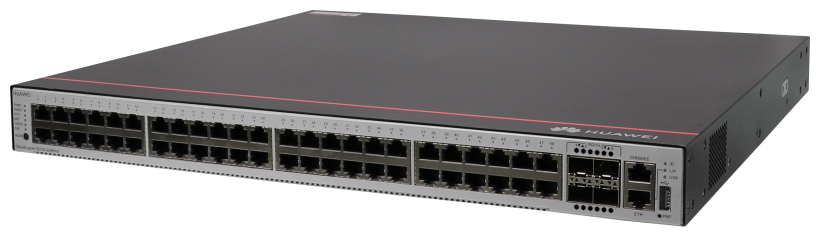 Коммутатор Huawei S5735-S48P4X (48*10/100/1000BASE-T ports, 4*10GE SFP+ ports, PoE+) + 2*1000W AC Power Module + Basic software