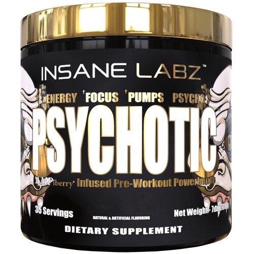 Insane Labz Psychotic Gold (200 гр) (голубой пунш) insane labz insane amino hellboy 211г фруктовый пунш