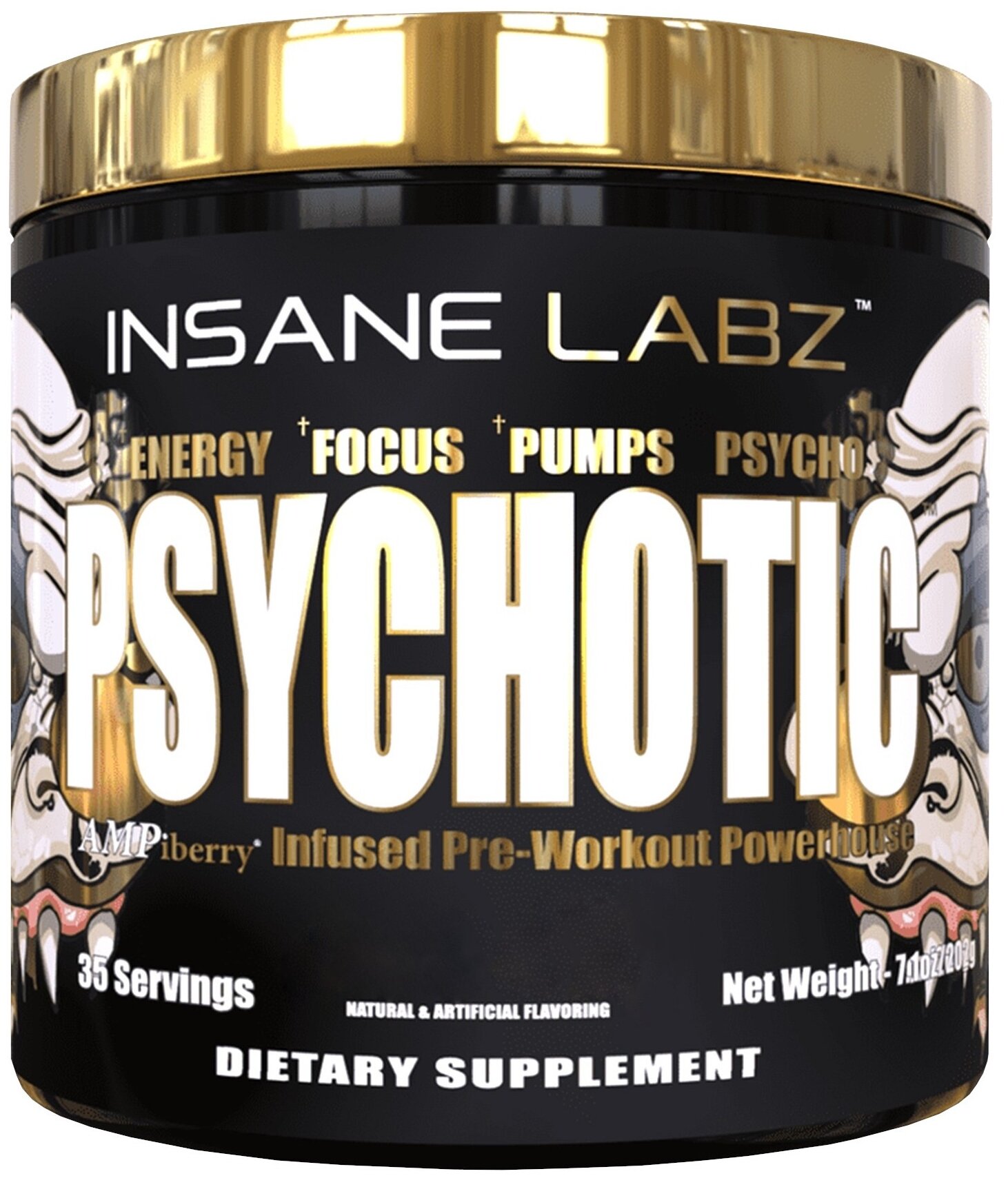 Insane Labz Psychotic Gold (200 гр) (голубой пунш)