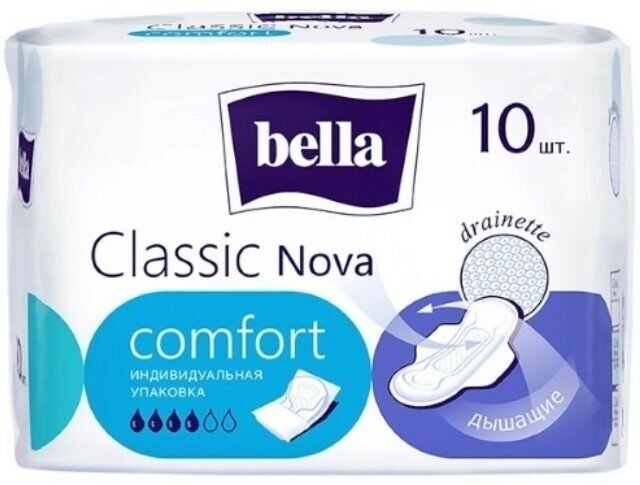 Прокладки женские BELLA Classic Nova Сomfort 10 шт