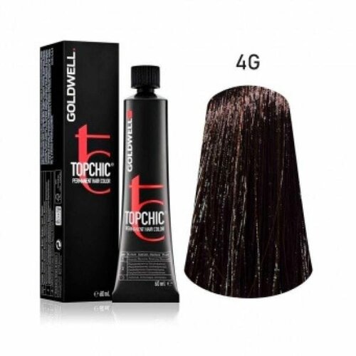 Goldwell Topchic стойкая крем-краска для волос, 4G каштан
