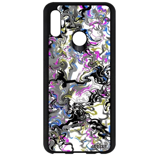 фото Чехол для мобильного huawei p smart 2019, "мраморный фон" рельеф иллюзия utaupia