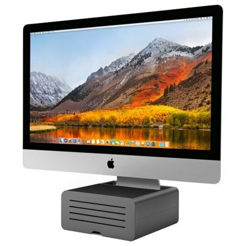 фото Подставка twelve south hirise pro для imac и twelve south display, а также для других мониторов. материал сталь. цвет черный/серебристый.