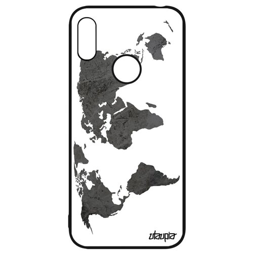 фото Чехол для мобильного huawei y6 2019, "карта мира" атлас материк utaupia