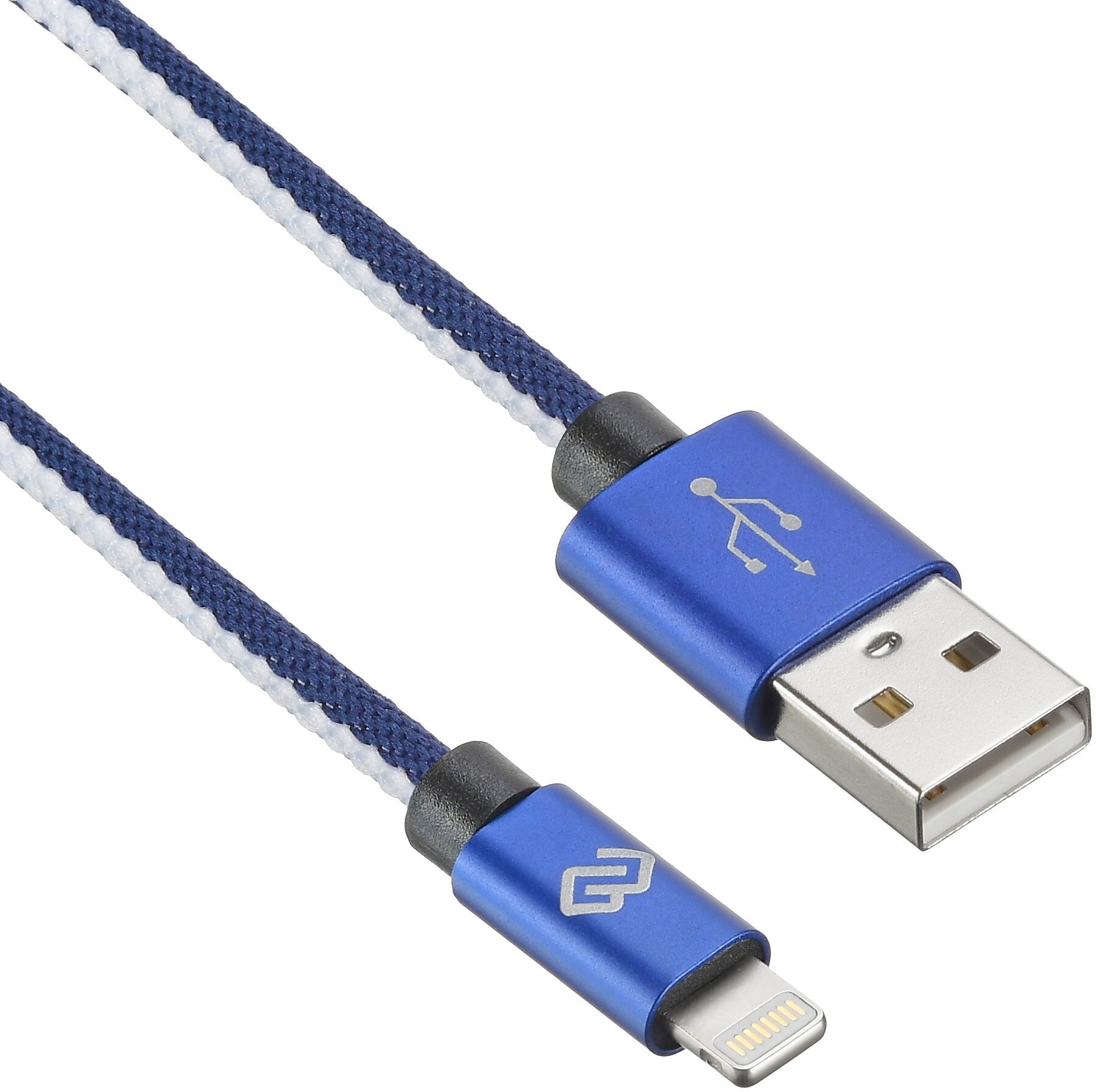 Кабель Digma USB (m)-Lightning (m) 1.2м (light-1.2m-bl) - фото №4