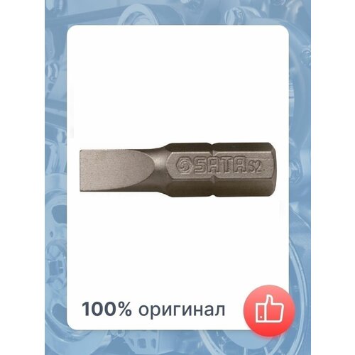 Биты-вставка 1/4 SLOTTED SL 5X25, 10 шт SATA