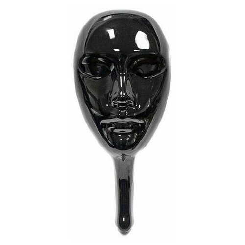 Маска для мафии пластиковая черная mask5