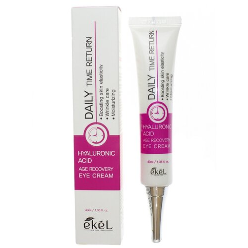 Ekel Крем для век Daily time return hyaluronic ACID age recovery eye creame Cream ekel крем для век антивозрастной восстанавливающий daily time return age recovery eye cream hyaluronic acid 40 мл