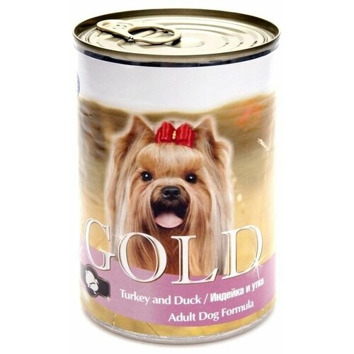 Nero gold консервы виа консервы для собак индейка и утка (turkey and duck), 0,410 кг, 10317