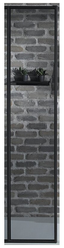 Душевая стенка Jacob Delafon Nouvelle Vague 40 E94WS40-B1 профиль Черный матовый стекло прозрачное