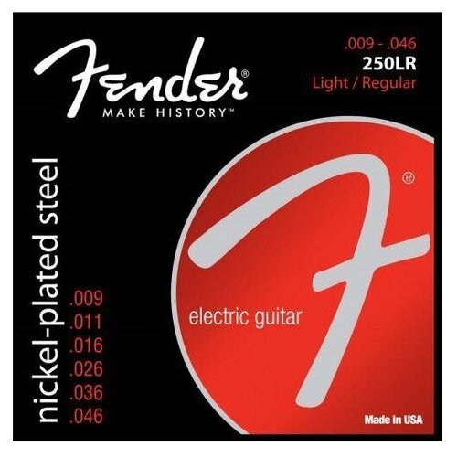 Струны для электрогитары Fender STRINGS NEW SUPER 250LR NPS BALL END 9-46