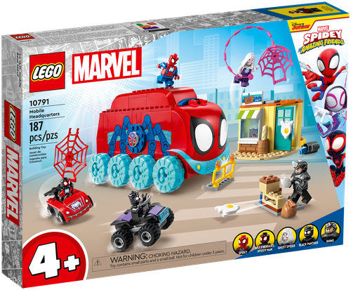 Конструктор LEGO Marvel Spiderman 10791 Мобильный штаб команды Паука, 187 дет.