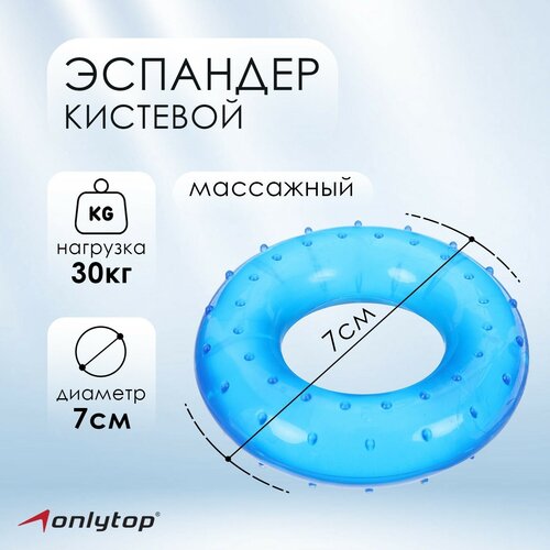 Эспандер кистевой ONLYTOP массажный 30 кг 317₽