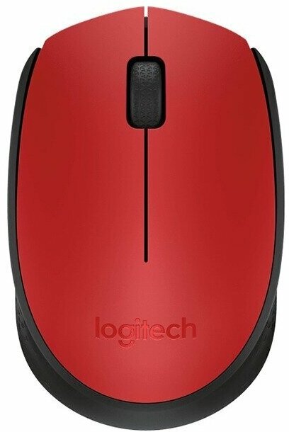 Мышь беспроводная Logitech M171 red (USB, оптическая, 1000dpi) (910-004641)