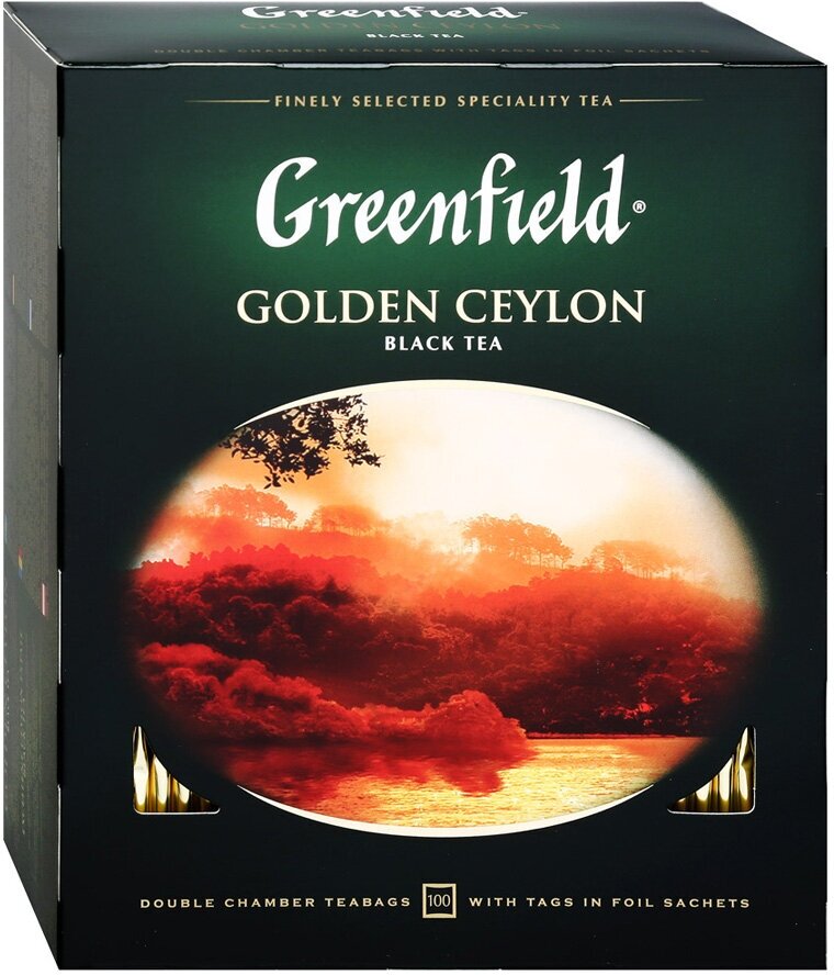 Чай черный Greenfield Golden Ceylon в пакетиках, 100 пак. - фотография № 6