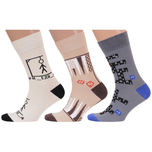 фото Носки moscowsocksclub, 3 пары, размер 25 (38-40), мультиколор