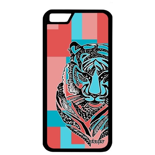 фото Чехол на телефон iphone 6 6s, "тигр" tiger африка utaupia