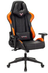 Компьютерное кресло Zombie VIKING 5 AERO игровое, обивка: искусственная кожа, цвет: черный/оранжевый