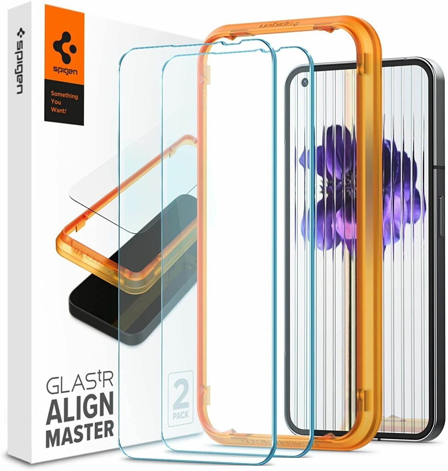 Защитное стекло Spigen EZ FIT GLAS.tR для Nothing Phone (1) (2 шт. в комплекте)