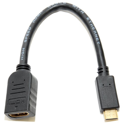 Переходник/адаптер 5bites HDMI - mini HDMI (BC-HDC2A1), 0.15 м, черный переходник адаптер 5bites hdmi hdmi ha1005 0 04 м черный