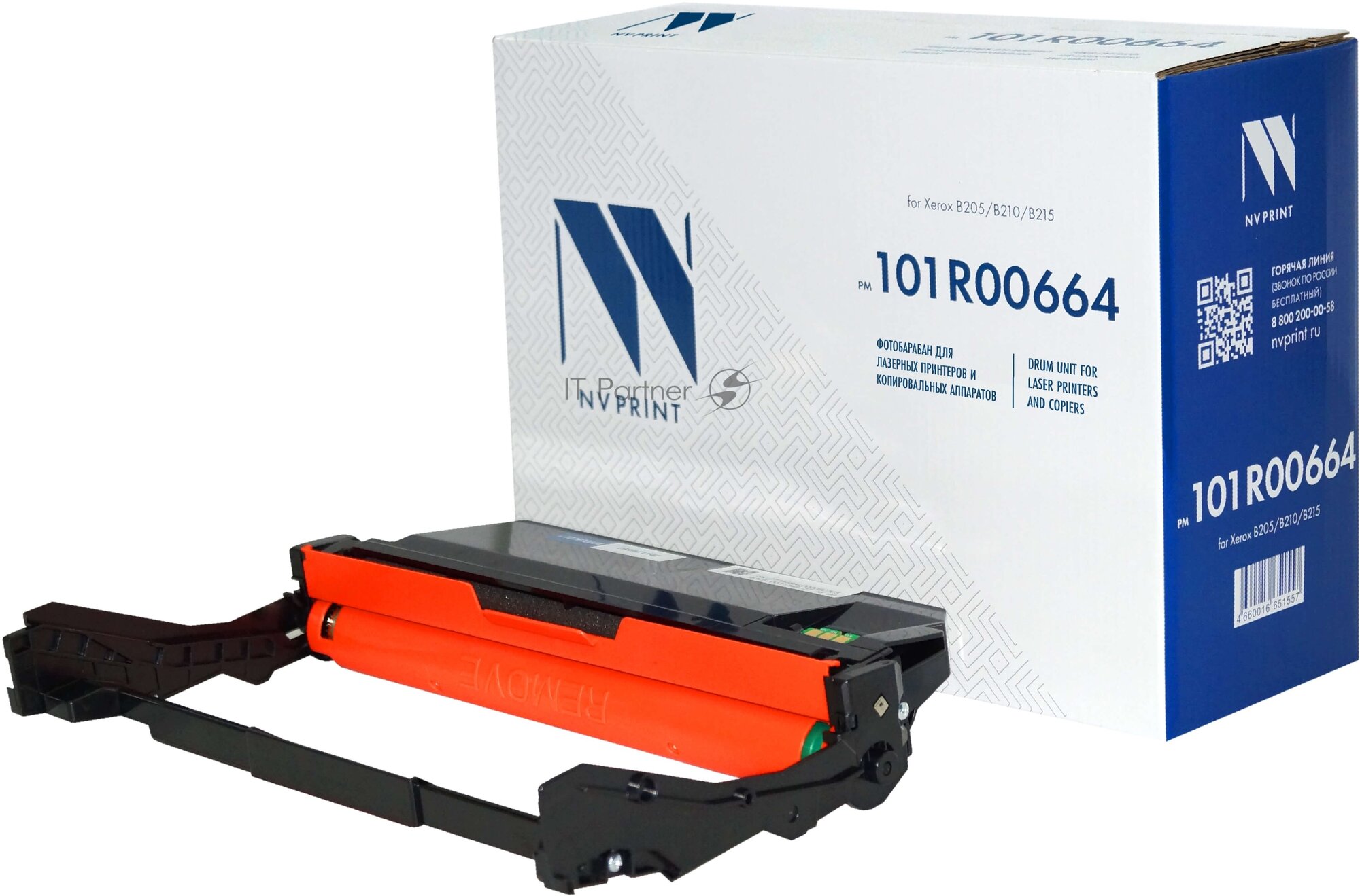 Блок фотобарабана NV Print 101R00664 Drum Unit для Xerox B205/B210/B215 совместимый (10K) (NV-101R00664)
