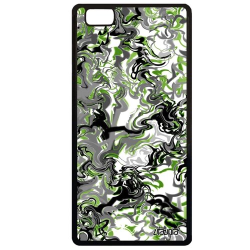 фото Чехол на смартфон p8 lite 2015, "мраморный фон" эффект узор utaupia