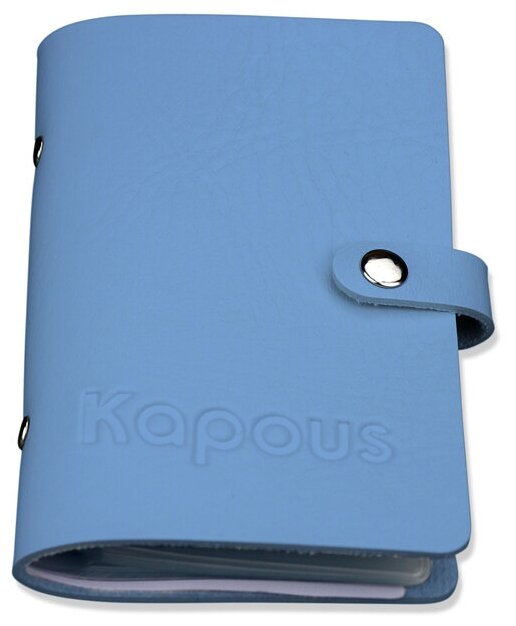 3 Kapous Professional Nails Органайзер для стемпинг пластин на 20 шт голубой , 20шт