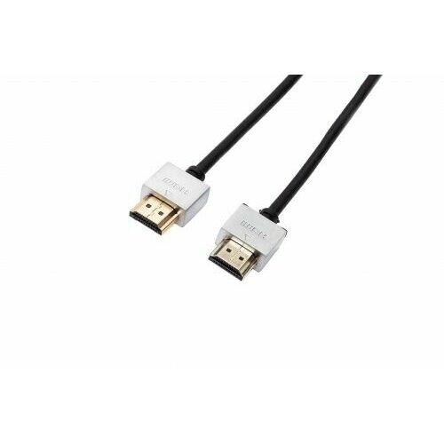 Кабель HDMI Filum FL-CProSL2.1-HM-HM-2M 2 м, slim, ver.2.1, мет. разъемы, медь, черный, разъемы: HDMI A male-HDMI A male, пакет. кабель hdmi at5941 ver 2 0 красно золотой м м 2 метра