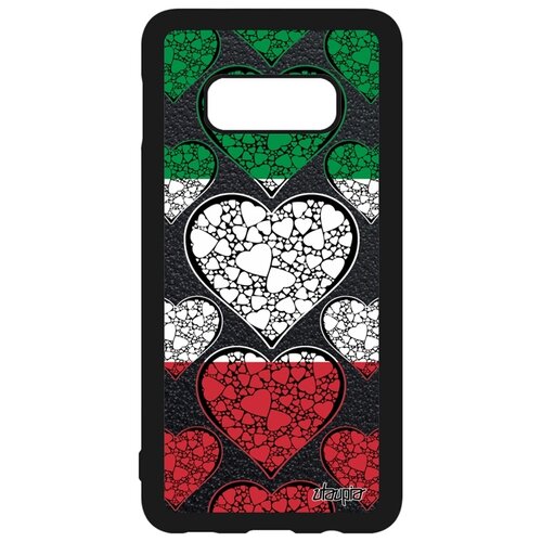 фото Чехол для мобильного galaxy s10e, "флаг италии с сердцем" государственный страна utaupia