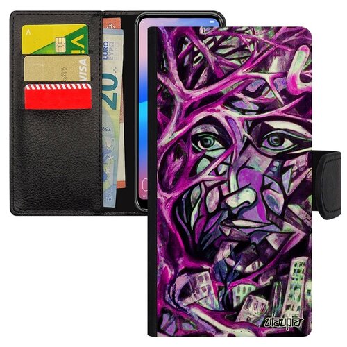 фото Чехол-книжка на мобильный galaxy a40, "взгляд" портрет стрит-арт utaupia