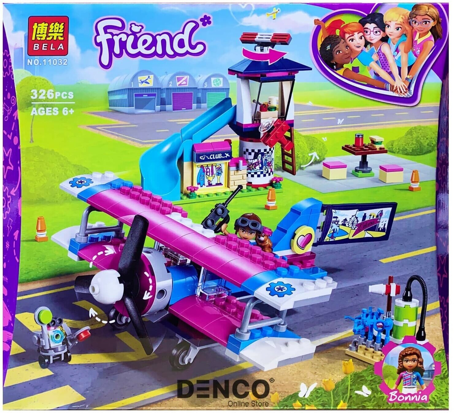 Конструктор Bl "Экскурсия по Хартлейк-Сити на самолёте" 11032 (Френдс 41343) 326 деталей