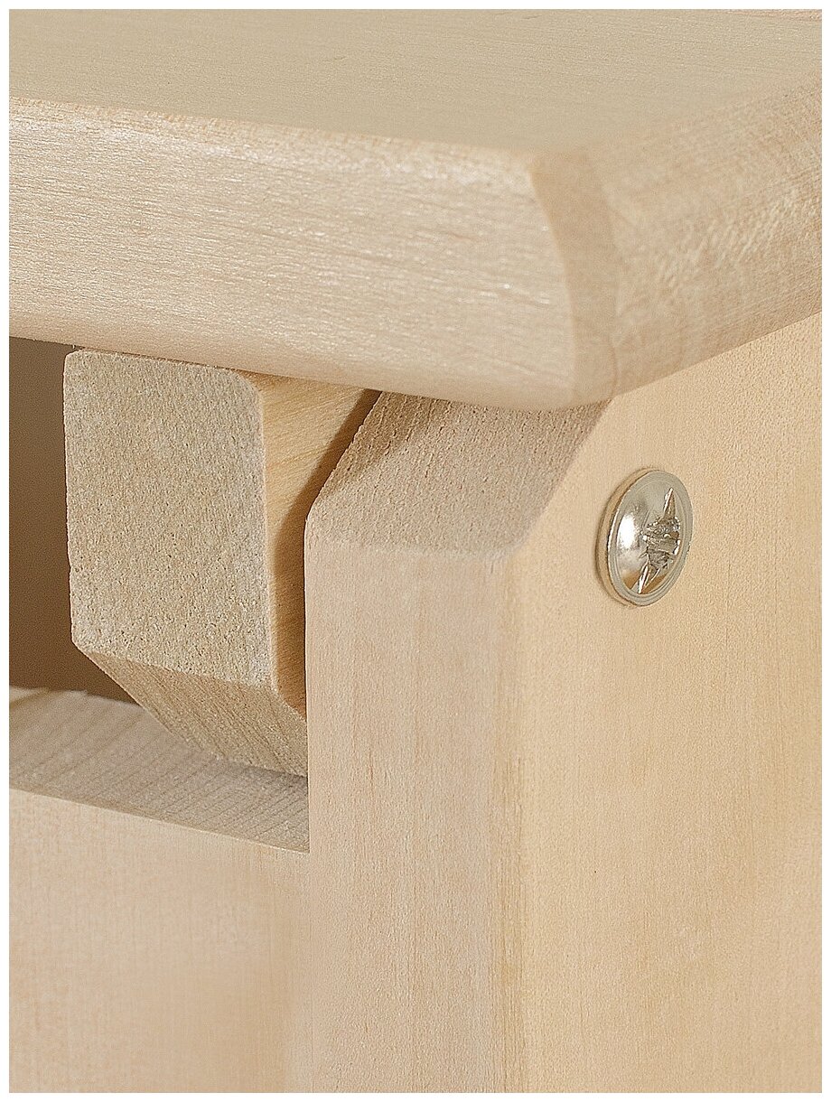 Сундук деревянный, ящик-контейнер для хранения с крышкой, из березы, SCANDY MEBEL, 60х45х45 см - фотография № 7