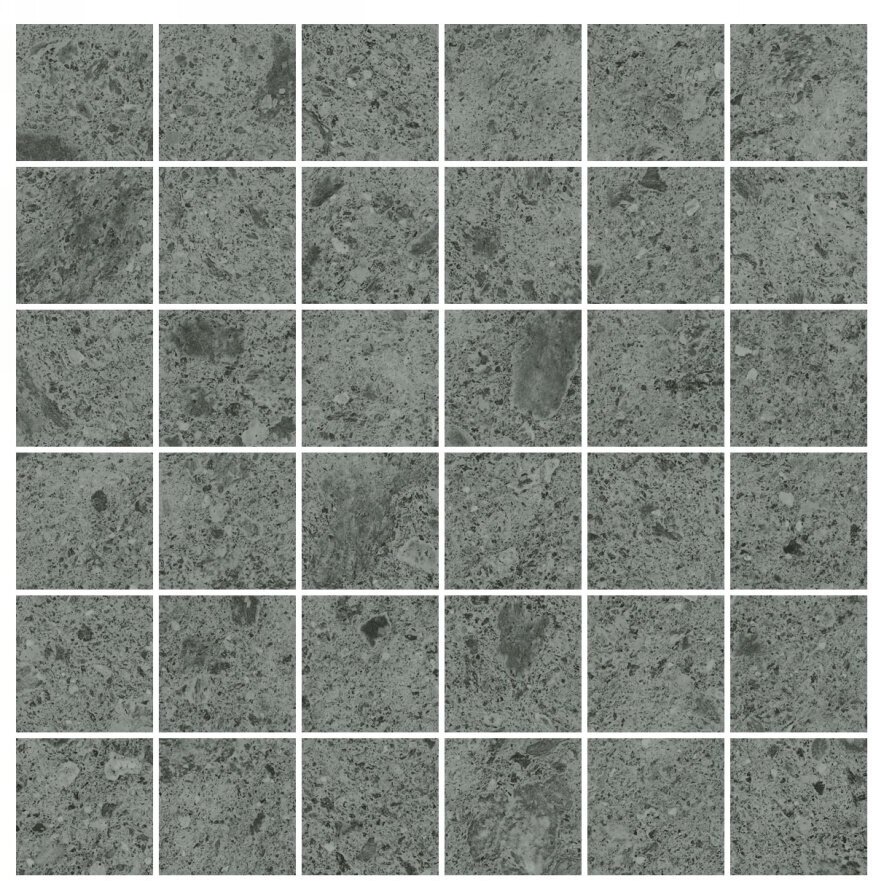 фото Мозаика Италон Genesis Saturn Grey Nat Mosaico 5х5 30х30 610110000349