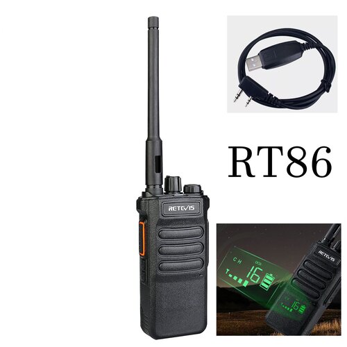 Рация Retevis RT86 UHF с кабелем программирования 400000₽