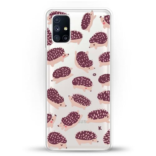 фото Силиконовый чехол ёжики на samsung galaxy m51 andy & paul