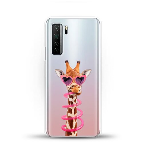 фото Силиконовый чехол жираф на huawei nova 7 se andy & paul