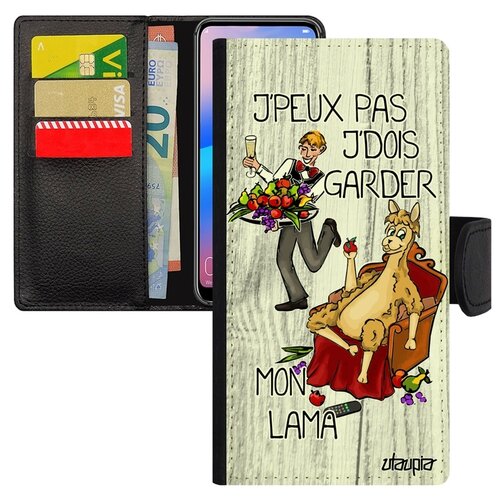 фото Чехол книжка на мобильный samsung galaxy a40, "не могу - у меня лама!" повод шутка utaupia
