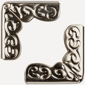 Изображение товара Mr.Painter VIN-16 Уголки для альбомов 4 шт 21 под серебро крепление страниц