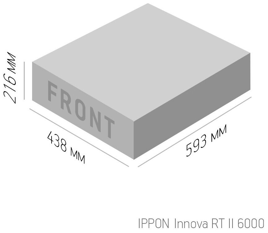 IPPON Источник бесперебойного питания Ippon Innova RT II 6000 6000Вт 6000ВА черный 1005639