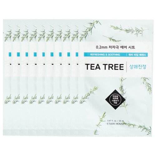 Купить ETUDE HOUSE Маска для лица тканевая c экстрактом чайного дерева 0.2 Air Mask Tea Tree Refreshing & Soothing 10шт