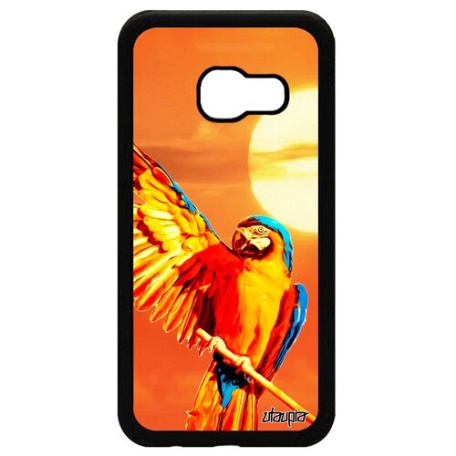 фото Чехол на смартфон samsung galaxy a3 2017, "попугай" жако тропики utaupia