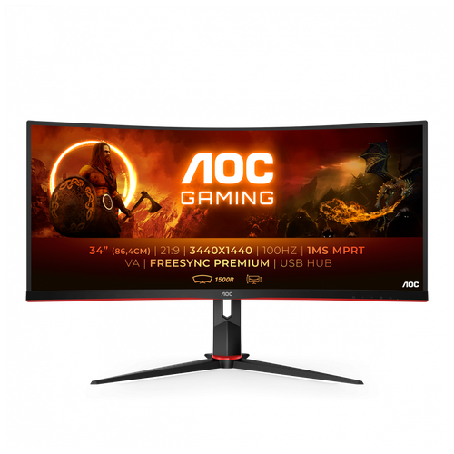 Игровой монитор AOC GAMING CU34G2/BK