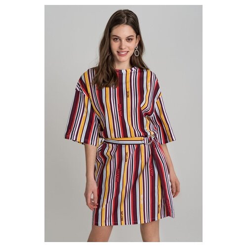 фото Платье befree 1911311560/ женское цвет мультиколор полоски р-р 46 m/170