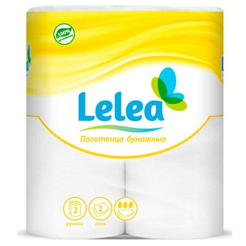 Полотенца бумажные LELEA 2-х слойные 2 шт lelea полотенца бумажные lelea 2 х слойные 2 шт