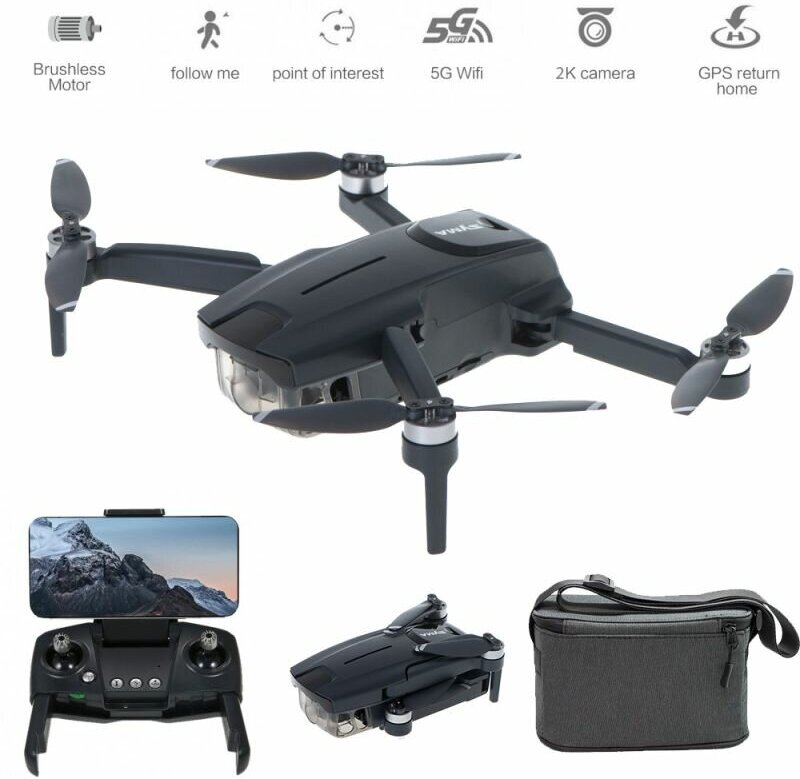 Другие дроны и квадрокоптеры Syma Квадрокоптер Syma W3 с камерой 2.7K FPV, GPS 5G - SYMA-W3