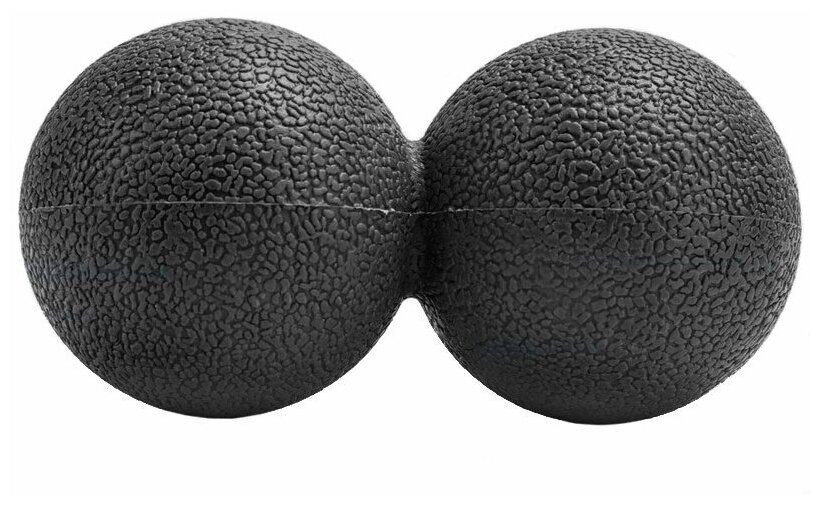 Мяч для МФР двойной 2х65мм MFR-2 (черный) (D34411)